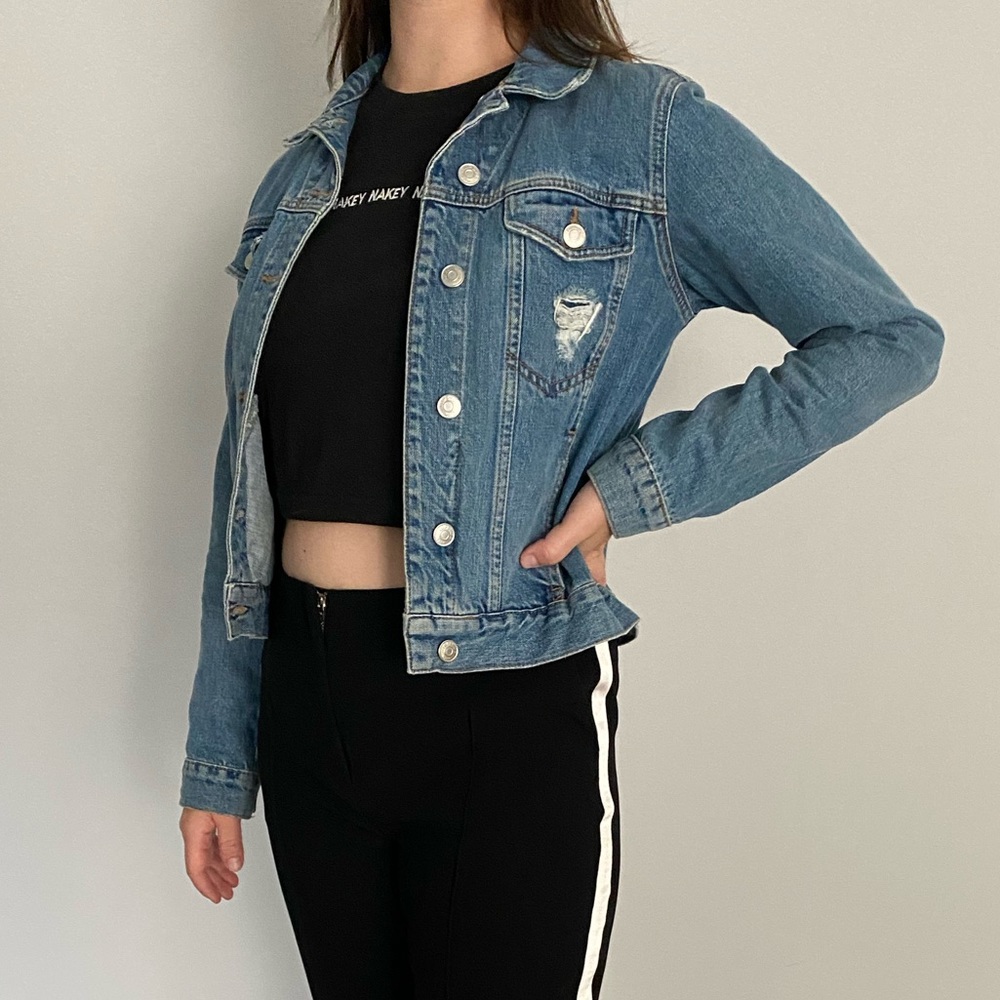 TOPSHOP Moto Denim Jacket